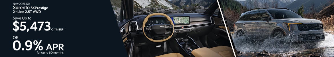 New 2026 Kia Sorento SX Prestige X-Line 2.5T AWD